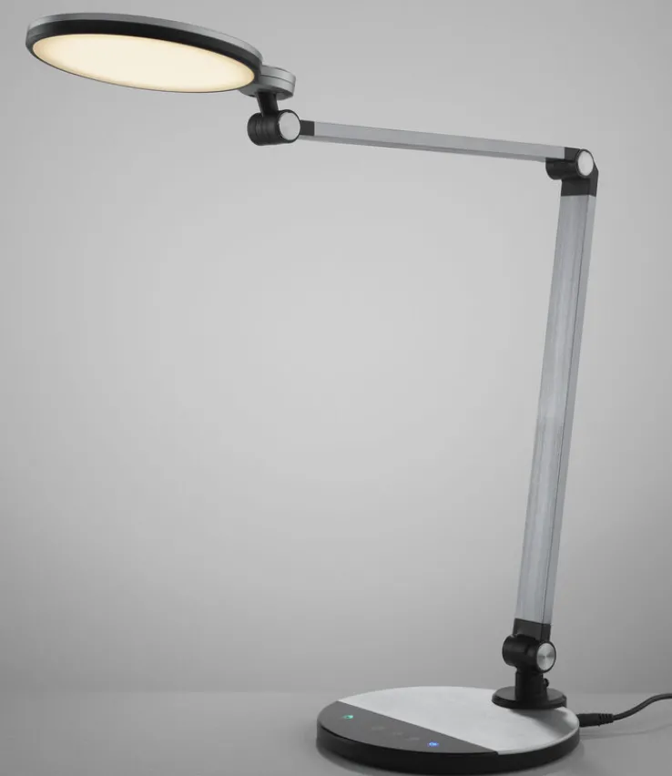 LED Schreibtischlampe EXPECT 90 cm silberfarbig/ schwarz