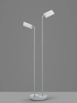 LED Stehlampe MATEO 2-flg nickelfarbig