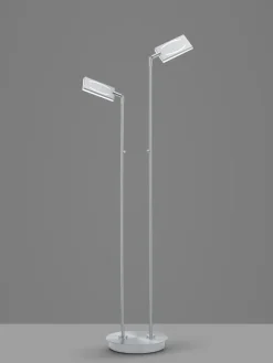 LED Stehlampe MATEO 2-flg nickelfarbig