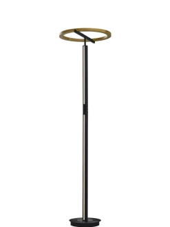 LED Stehlampe NELLA Holz /schwarz