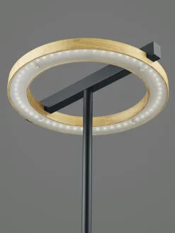 LED Stehlampe NELLA Holz /schwarz