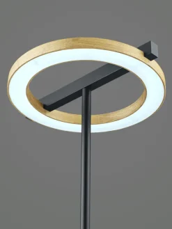 LED Tischlampe NELLA Holz /schwarz