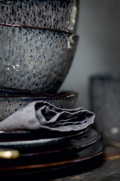 LEONARDO Dessertteller MATERA 6er Set 22,5 cm Keramik anthrazit