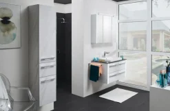 LEONARDO Spiegelschrank weiß