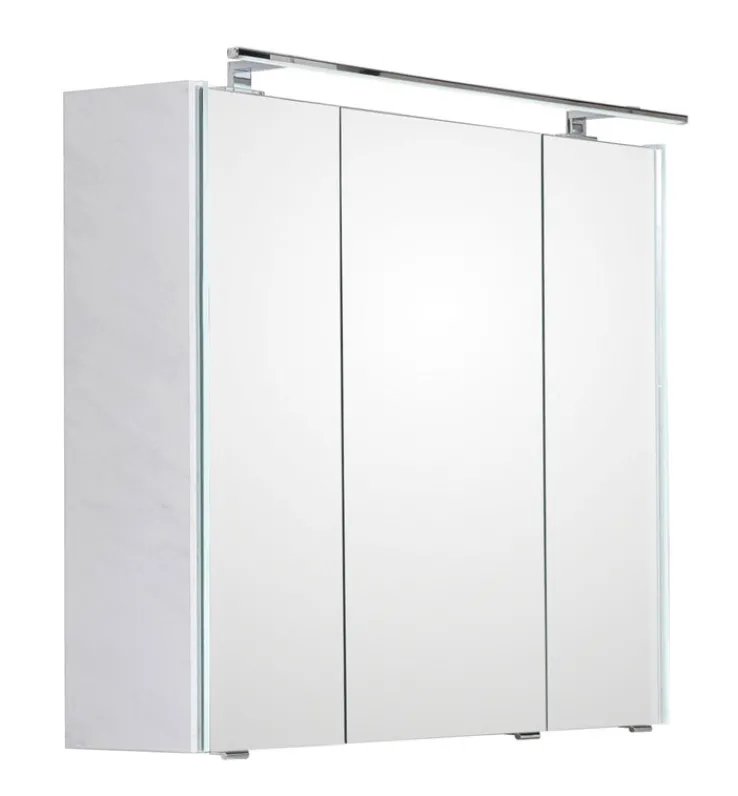 LEONARDO Spiegelschrank weiß