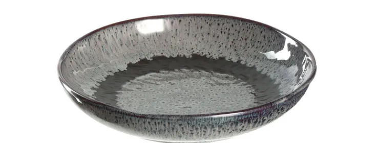 LEONARDO Suppenteller MATERA 6er Set 20,7 cm Keramik anthrazit
