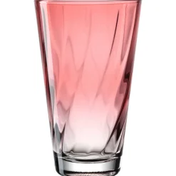 LEONARDO Trinkglas TWIST 6er Set 300 ml rot
