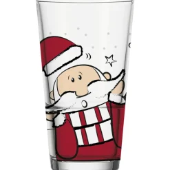 LEONARDO Trinkglas WEIHNACHTSMANN 330 ml bedruckt Weihnachtsmann