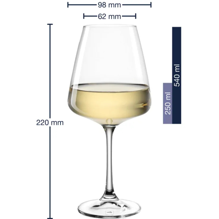 LEONARDO Weißweinglas PALADINO Kristallglas 540 ml