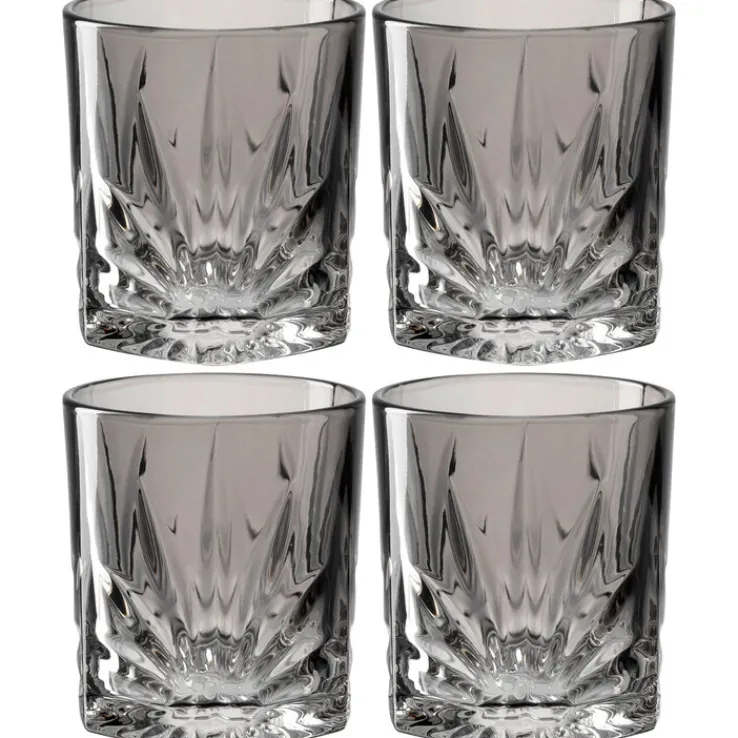 LEONARDO Whiskyglas CAPRI 4er-Set grau