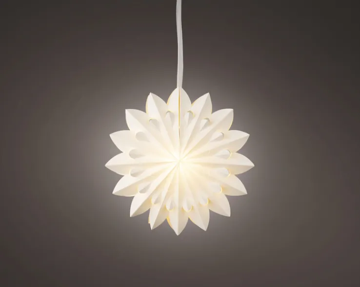 Lichtobjekt LED Stern Papier 15cm