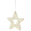 Lichtobjekt LED-Stern STAR Metall 38 x 38 x 7 cm Grau