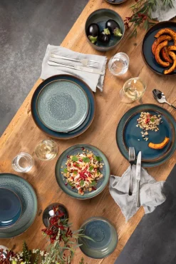 like. Frühstücksset CRAFTED BREEZE 6-teilig grün/ braun