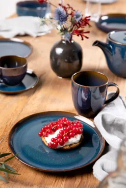 like. Henkelbecher CRAFTED DENIM 350 ml blau/ braun