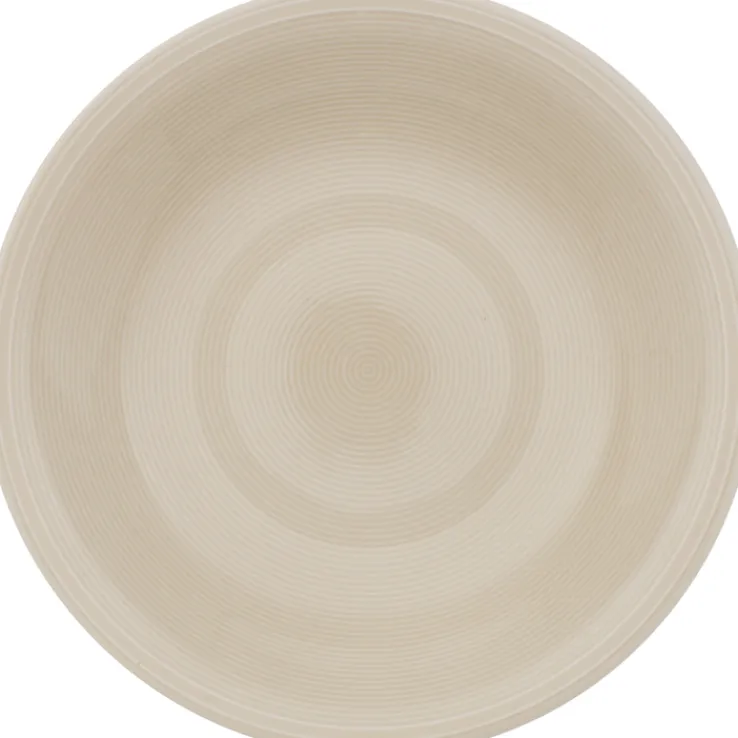 like. Suppenteller COLOR LOOP SAND 23,5 cm Porzellan beige