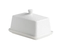 MAXWELL & WILLIAMS Butterdose DIAMONDS 16 x 11 x 10 cm Keramik weiß