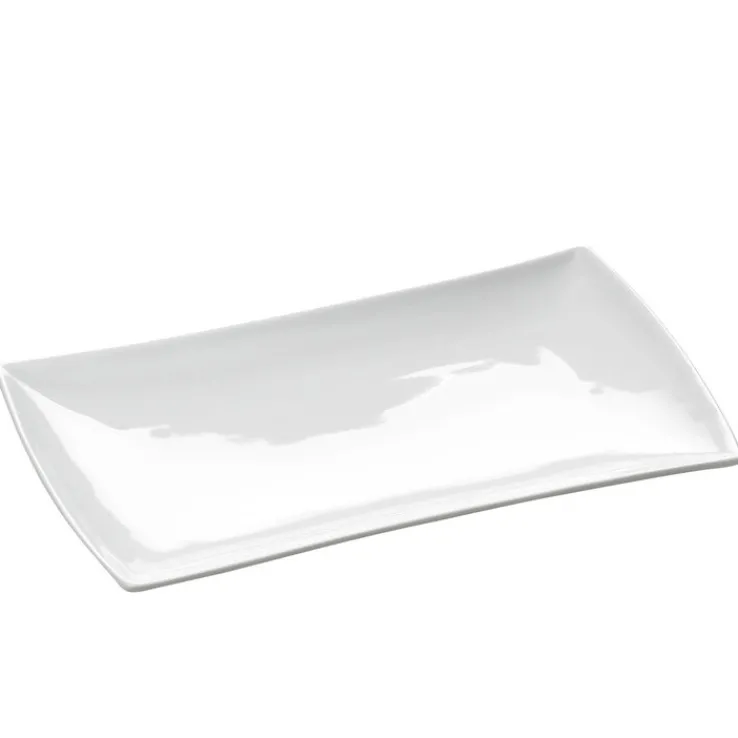 MAXWELL & WILLIAMS Platte EAST MEETS WEST 20,5 x 11,5 cm Hartporzellan weiß