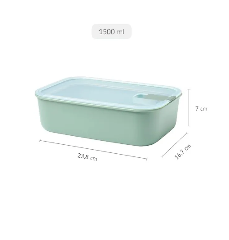 MEPAL Frischhaltedosen-Set EASYCLIP 3-teilig Nordic White Kunststoff