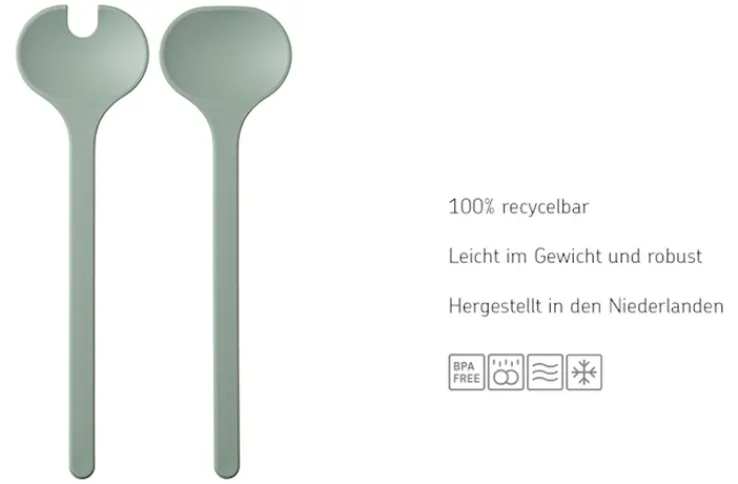 MEPAL Salatbesteck SILUETA 2-teilig nordic white