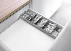 metaltex Besteck-Organizer UNI-FIT Kunststoff Grau