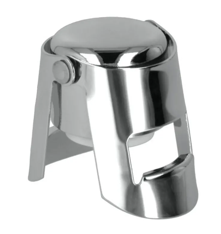 metaltex Sektflaschenverschluss chromfarbig