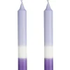 MICA DECORATIONS Stabkerze DIP-DYE 2er Set je 25 cm blau /hellblau