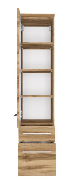 Midischrank DAVOS 30 x 130 cm mit Schubkästen Wotan Eiche