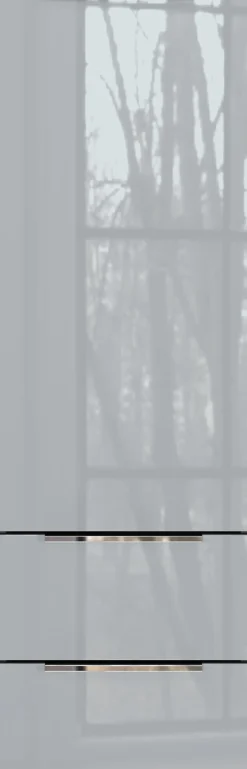 Midischrank JAN 36x111x34 cm graphit/silbergrau Glasfront