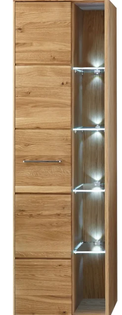 Mittelschrank LAMBA 45 x 150 cm Eiche Natur