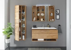 Mittelschrank LAMBA 45 x 150 cm Eiche Natur