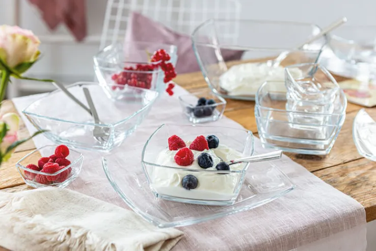 montana Schale CARRE 24 x 24 cm klarglas