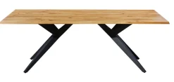 Musterring Esstisch TAMINA 200 x 100 cm schwarz /Eiche massiv
