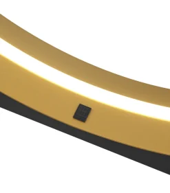 Musterring LED Stehlampe MR LOOP schwarz-goldfarbig