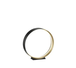 Musterring LED Tischlampe MR LOOP schwarz-goldfarbig