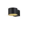 Musterring LED Wandleuchte MR LOOP schwarz-goldfarbig