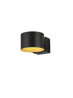 Musterring LED Wandleuchte MR LOOP schwarz-goldfarbig