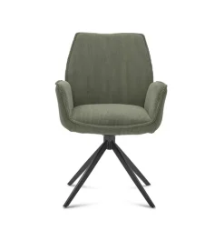 Musterring Stuhl mit Armlehnen TIAMA Cordbezug Forest grün