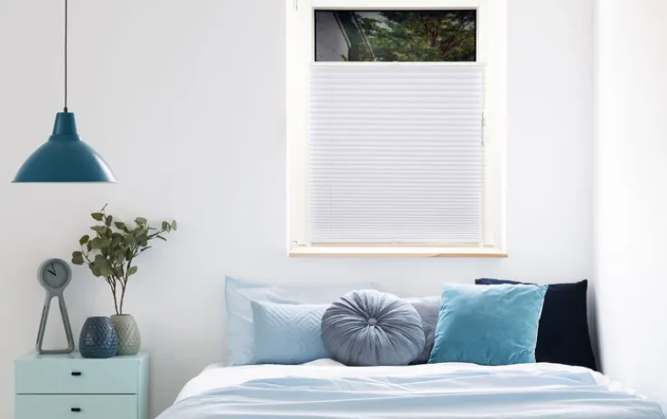 my deco Plissee 75 x 130 cm weiß