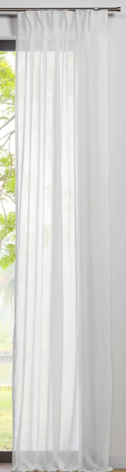 my deco Schlaufenvorhang PURE 135 x 300 cm weiss