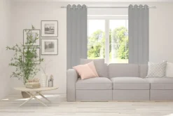 my deco Ösenschal BREEZE 135 x 300 cm grau