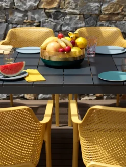 NARDI Dining Gartentisch RIO 140-210 x 85 cm anthrazit