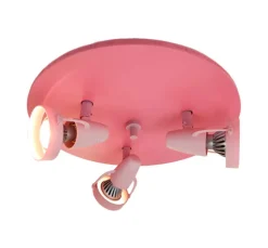 niermann STAND BY niermann Retrofit Kinderlampe Decke 3 Spots STRAHLER pastellrose