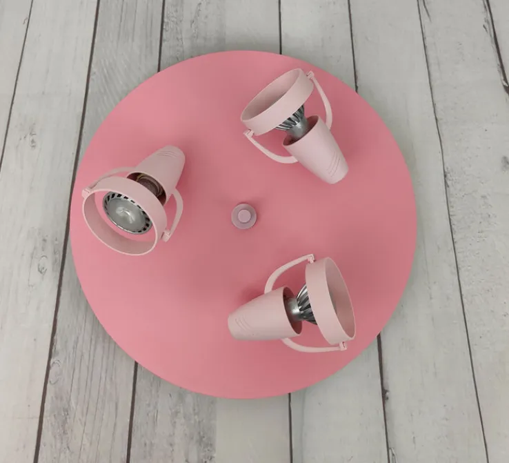 niermann STAND BY niermann Retrofit Kinderlampe Decke 3 Spots STRAHLER pastellrose