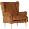 QUARTIER Ohrensessel THEODORE cognacbraun