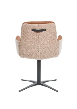 Ole Gunderson Armlehnstuhl MADINA Donna rusty melange-Cloud brandy/schwarz