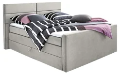 Ole Gunderson Boxspringbett 180 x 200 cm Stoffbezug grau