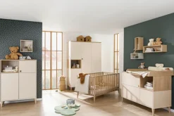 PAIDI Babybett MILA & BEN 70 x 140 cm braun