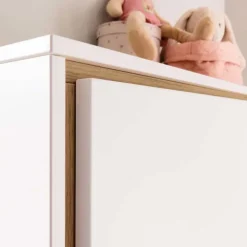 Kinder PAIDI Kinder-Drehtürenschrank LIEVEN weiß/ braun