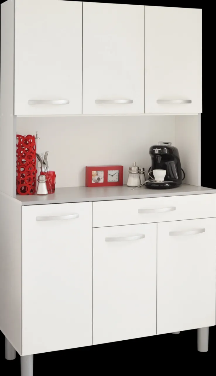 Parisot Buffet-Schrank SPOON 101 x 185 cm weiß