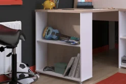 Kinder Parisot Hochbett LUCAS weiß/braun